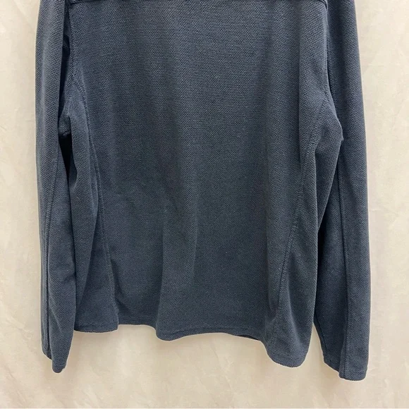 Gerry Weber Thermal Fleece Full Zip Heavy Knit Men's Navy Large Tall Jacket - Picture 10 of 10